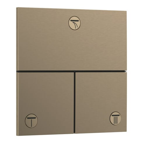 hansgrohe Ventil ShowerSelect Comfort E encastré, pour 3 sorties, bronze brossé