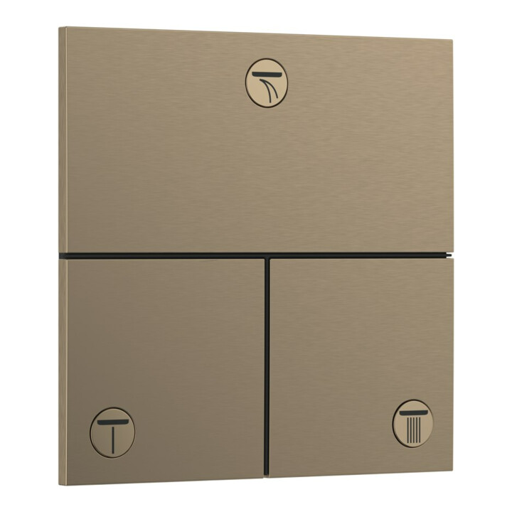 hansgrohe Ventil ShowerSelect Comfort E encastré, pour 3 sorties, bronze brossé