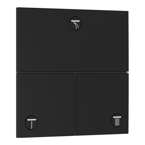hansgrohe Ventil ShowerSelect Comfort E encastré, pour 3 sorties, noir mat
