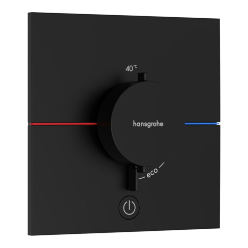 hansgrohe Ventil ShowerSelect Comfort E encastré, pour 3 sorties, noir mat