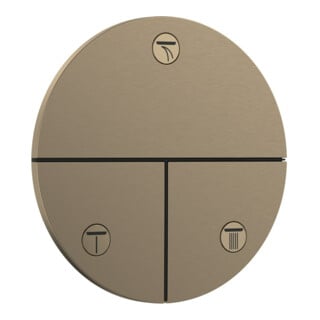 hansgrohe Ventil ShowerSelect Comfort S encastré, pour 3 sorties, bronze brossé