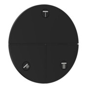 hansgrohe Ventil ShowerSelect Comfort S encastré, pour 3 sorties, noir mat