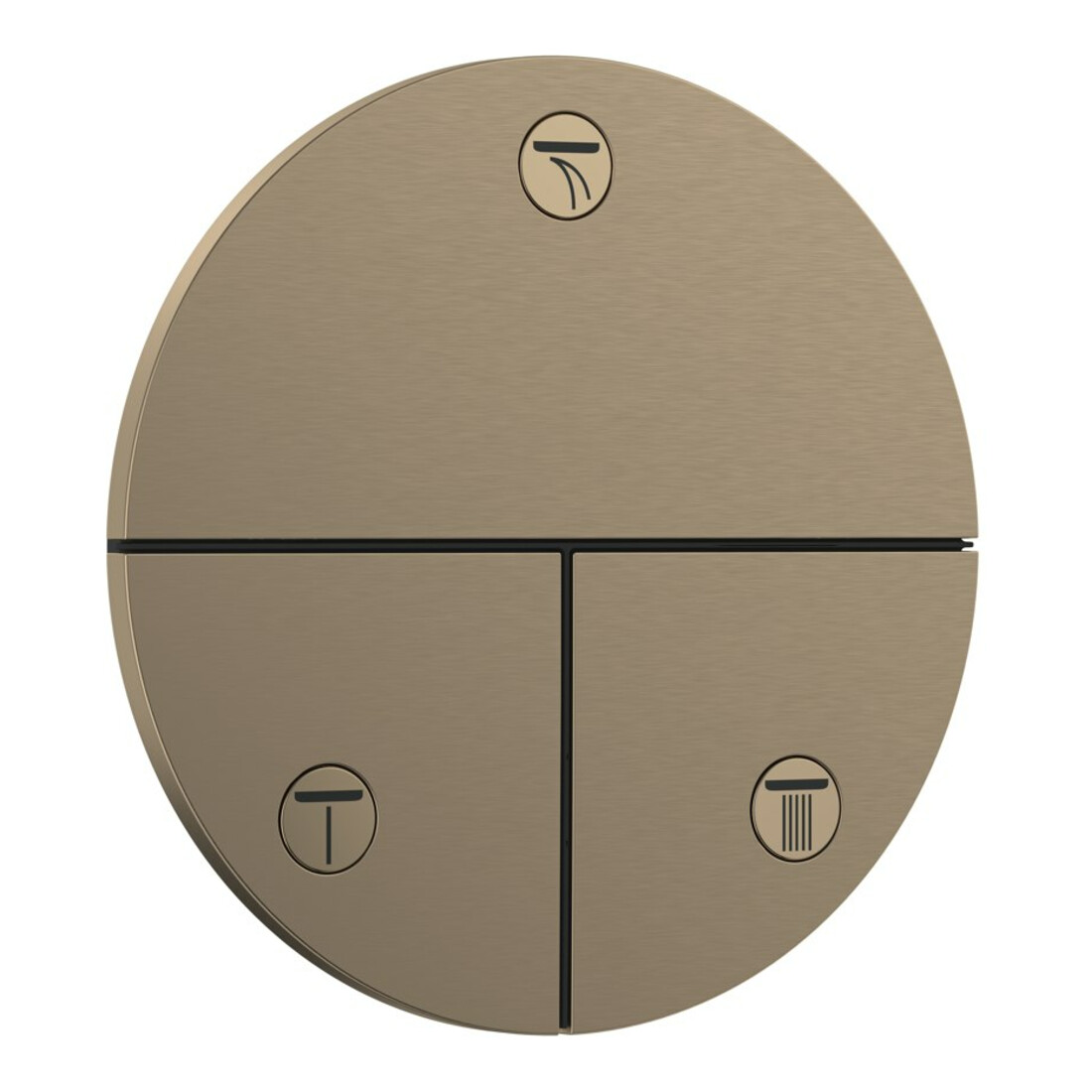 hansgrohe Ventil ShowerSelect Comfort S UP, für 3 Verbraucher, brushed bronze