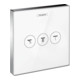 hansgrohe Ventil SHOWERSELECT GLAS Unterputz, für 3 Verbraucher weiß/chrom-1