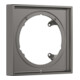hansgrohe Verlängerungsrosette 22mm, 170x170mm, brushed black chrome-1