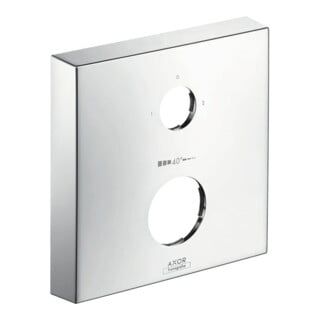 hansgrohe Verlängerungsrosette Axor 2-Loch, 0-1-2, eckig, chrom