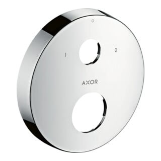 hansgrohe Verlängerungsrosette Axor 2-Loch, 0-1-2, rund, brushed nickel