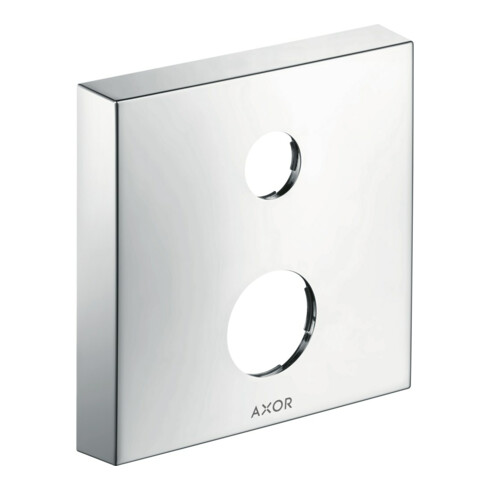hansgrohe Verlängerungsrosette Axor 2-Loch, eckig, chrom