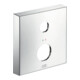 hansgrohe Verlängerungsrosette Axor 2-Loch, eckig, rot/blau, chrom-1