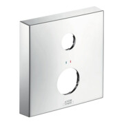 hansgrohe Verlängerungsrosette Axor 2-Loch, eckig, rot/blau, chrom