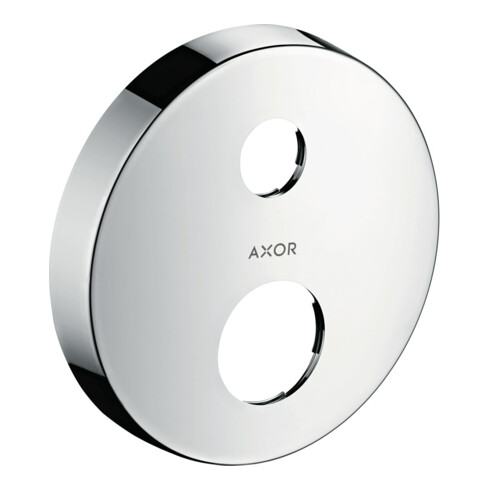 hansgrohe Verlängerungsrosette Axor 2-Loch, rund, Edelstahl-Optik