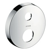 hansgrohe Verlängerungsrosette Axor 2-Loch, rund, Edelstahl-Optik