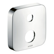 hansgrohe Verlängerungsrosette Axor 2-Loch, softsquare, brushed black chrome