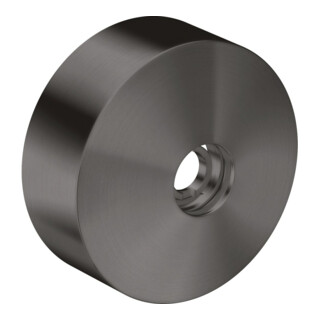 hansgrohe Verlängerungsrosette d 80mm, aus Metall, brushed black chrome