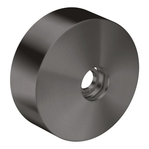 hansgrohe Verlängerungsrosette d 80mm, aus Metall, brushed black chrome