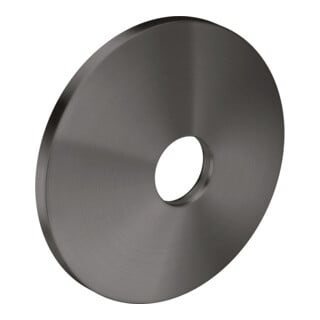 hansgrohe Verlängerungsrosette d 90mm, aus Metall, brushed black chrome