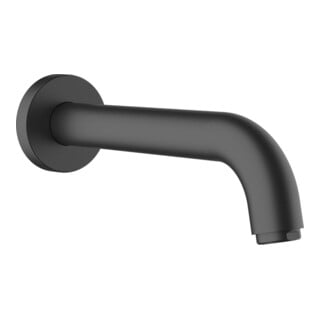 hansgrohe Vernis Blend Robinet baignoire mural, saillie 204 mm, mat noir