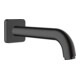 hansgrohe Vernis Shape Bec de baignoire mural, saillie 204 mm, mat noir-1