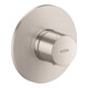 hansgrohe Voltooiingsset inbouwthermostaat Axor One roestvrijstalen afwerking