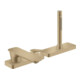 hansgrohe Wand-3-Loch-Einhebelmischer Axor Citterio C cub cut, brushed bronze, Ausladung 155mm-1