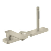 hansgrohe Wand-3-Loch-Einhebelmischer Axor Citterio C o. Struk., brush. ni., Ausladung 155mm