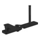 hansgrohe Wand-3-Loch-Einhebelmischer Axor Citterio C o. Struk., mattschwarz, Ausladung 155mm-1