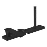 hansgrohe Wand-3-Loch-Einhebelmischer Axor Citterio C o. Struk., mattschwarz, Ausladung 155mm