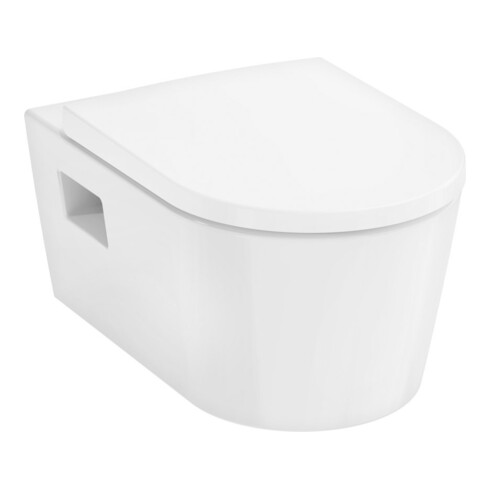 hansgrohe Wand-WC EluPura Original S mit WC-Sitz, weiß