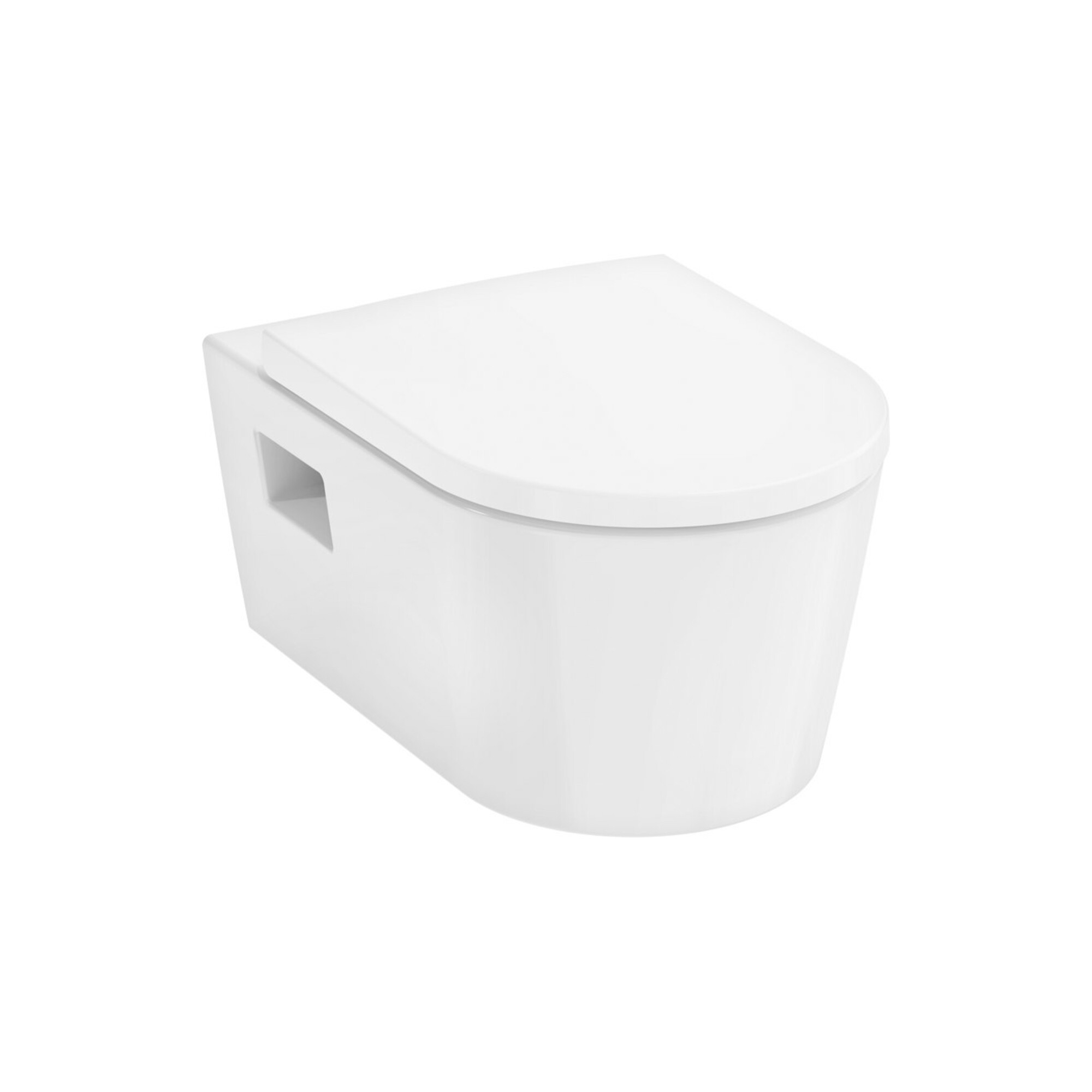 hansgrohe Wand-WC EluPura Original S mit WC-Sitz, weiß, mit HygieneEffect