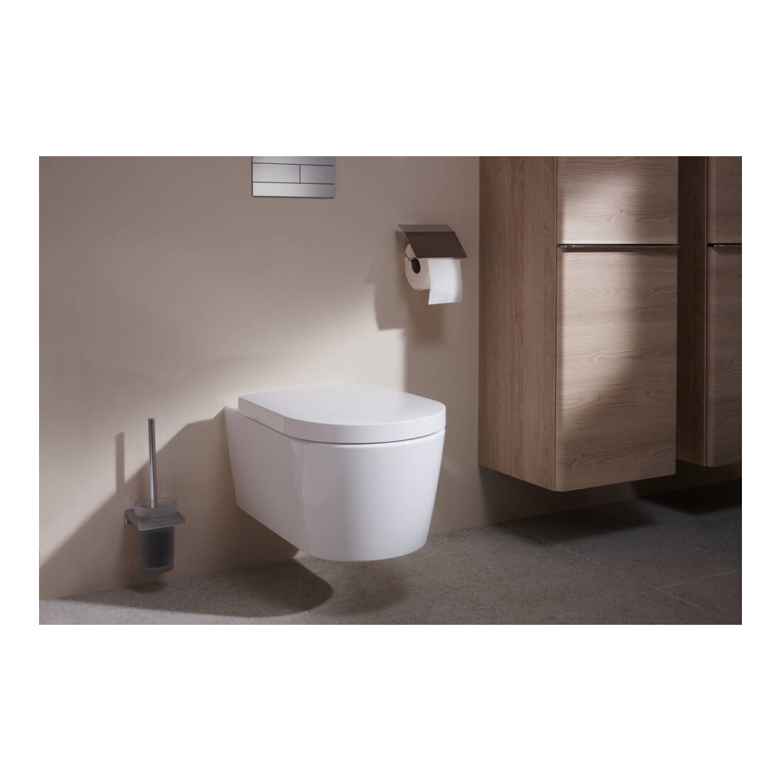 hansgrohe Wand-WC-Set EluPura S weiß, 540mm, Slim, AquaHelix Flush
