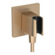 hansgrohe Wandanschluss Fixfit E eckig, mit Brausehalter, brushed bronze-1
