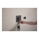 hansgrohe Wandanschluss Fixfit Fine m Rückflussverh., E, eck., brush. bla vc