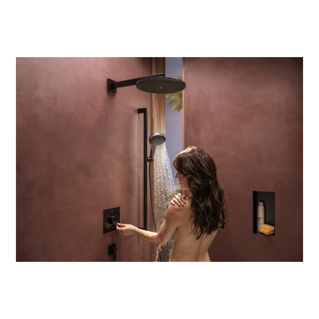 hansgrohe Wandanschluss Fixfit Fine m Rückflussverh., E, eckig, schwarz matt