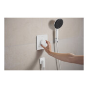 hansgrohe Wandanschluss Fixfit Fine m Rückflussverh., Q, softsqua, mattweiß-5