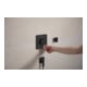 hansgrohe Wandanschluss Fixfit Fine m Rückflussverh., Q, softsqua, sw matt