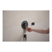 hansgrohe Wandanschluss Fixfit Fine m Rückflussverh., S, rd, brush. bla vc-4