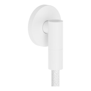 hansgrohe Wandanschluss Fixfit Fine m Rückflussverh., S, rund, mattweiß