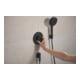 hansgrohe Wandanschluss Fixfit Fine m Rückflussverh., S, rund, schwarz matt