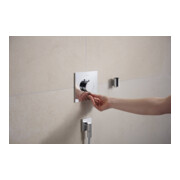 hansgrohe Wandanschluss Fixfit Fine m Rückflussverhinderer, E, eckig, chrom-2