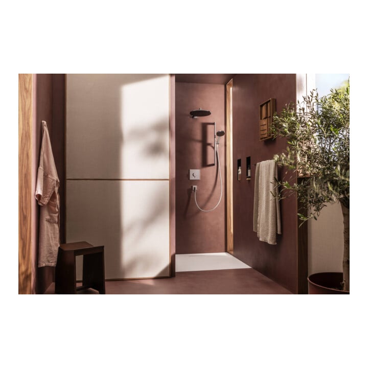 hansgrohe Wandanschluss Fixfit Fine m Rückflussverhinderer, E, eckig, chrom