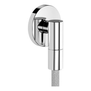 hansgrohe Wandanschluss Fixfit Fine mit Rückflussverhinderer, S, rund, chrom