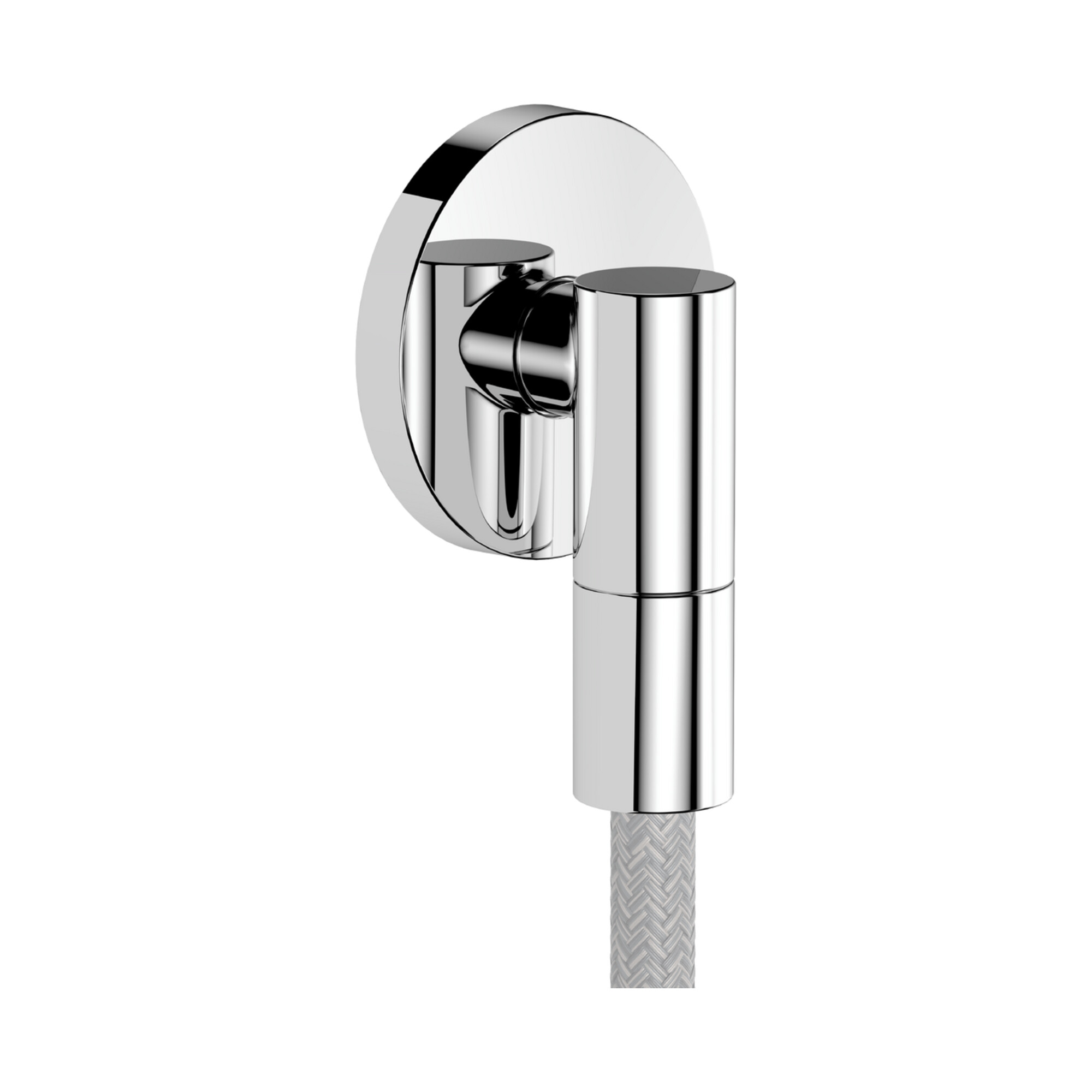 hansgrohe Wandanschluss Fixfit Fine mit Rückflussverhinderer, S, rund, chrom