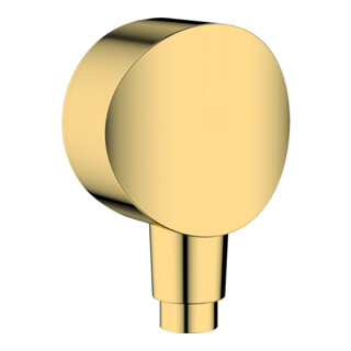 hansgrohe Wandanschluss Fixfit m Rückflussverh., polished gold optic