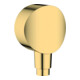 hansgrohe Wandanschluss Fixfit m Rückflussverh., polished gold optic-1