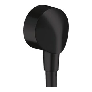 hansgrohe Wandanschluss Fixfit o. Kugelgel. u. Rückflussverh., matt-sw