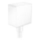 hansgrohe Wandanschluss Fixfit Square mit Rückflussverhinderer, mattweiß-1