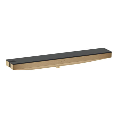 hansgrohe Wandanschluss Rainfinity m Brauseha. li u. Ablage, brushed bronze