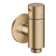 hansgrohe Wandanschluss-Stop Axor One mit Absperrventil brushed bronze