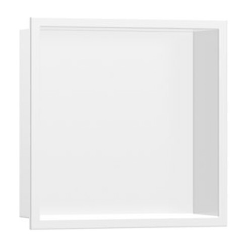 hansgrohe Wandnische XtraStoris Original 300x300x100mm, m int. Rahmen, mattweiß