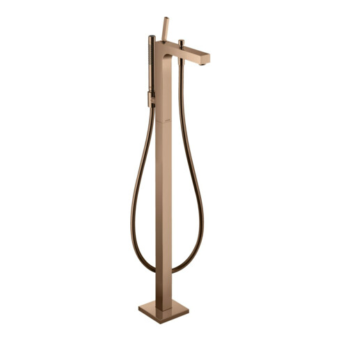 hansgrohe Wannen-Einhebelmischer Axor Citterio A 200mm, boden, m Pin-Griff, pol. r gol